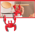 Porte-cuillère antidérapant en forme de crabe amusant