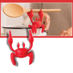 Porte-cuillère antidérapant en forme de crabe amusant