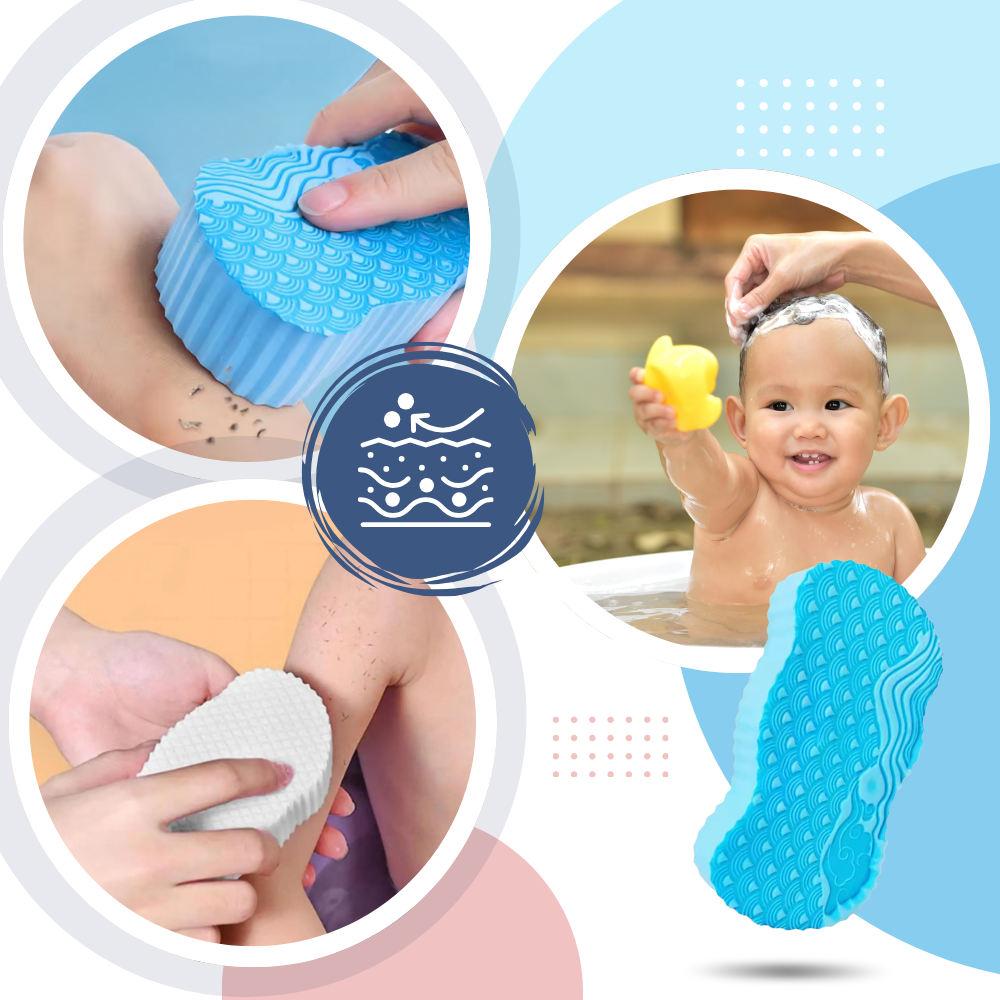 Éponge de bain exfoliante douce