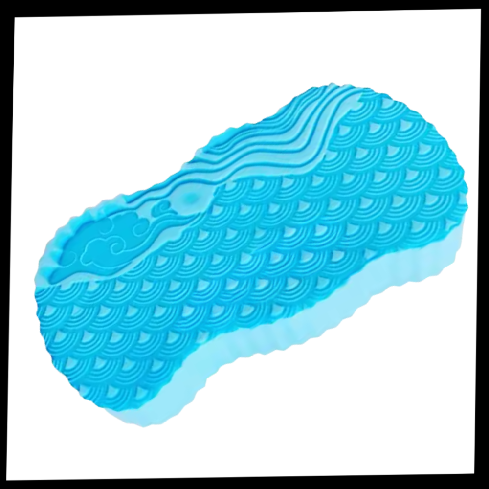 Éponge de bain exfoliante douce