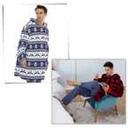 Pull couverture géant à capuche