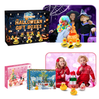 Calendrier de l'Avent des canards sur le thème d'Halloween et de Noël
