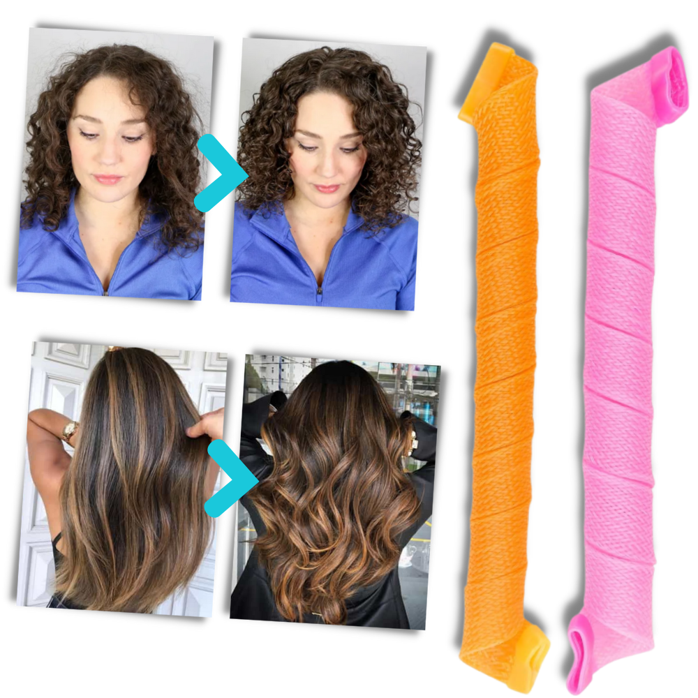 Kit de rouleaux pour boucler les cheveux sans chaleur
