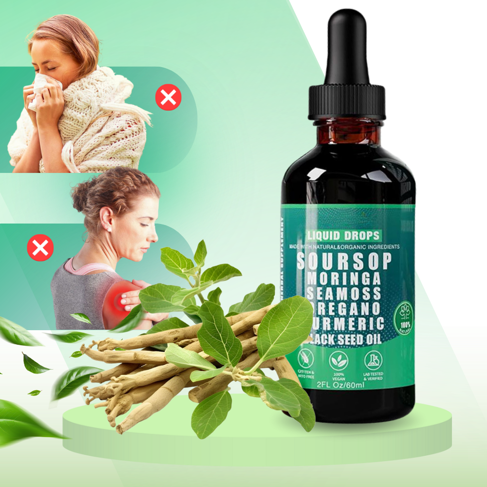 Gouttes extrait de Corossol et plantes naturelles