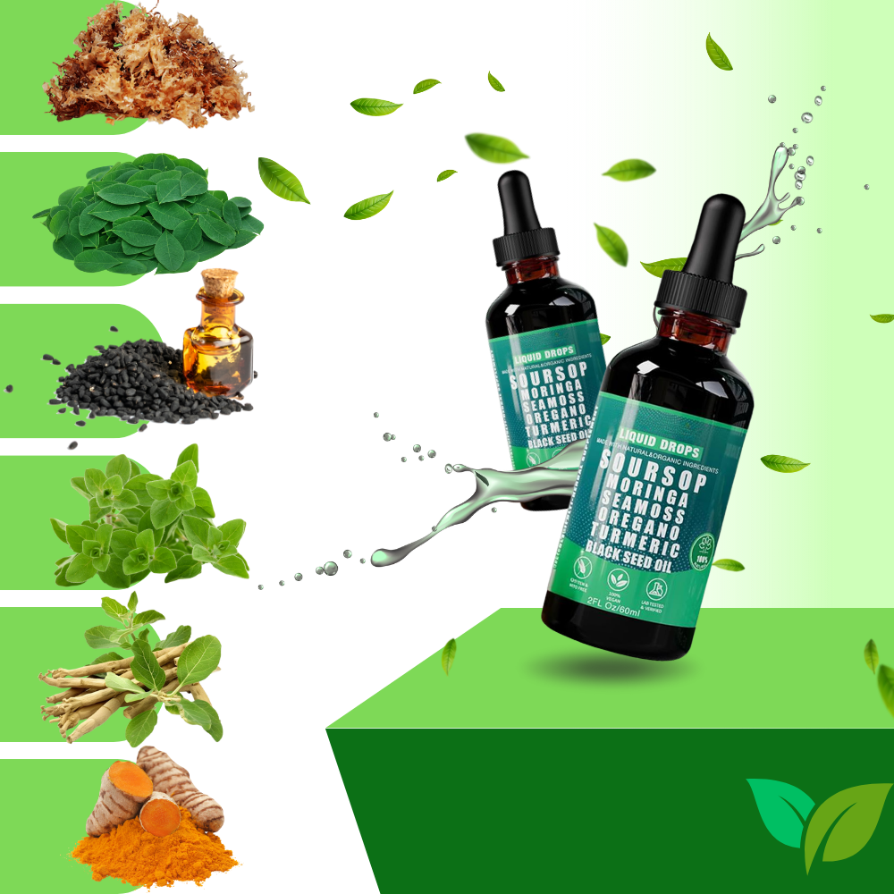Gouttes extrait de Corossol et plantes naturelles
