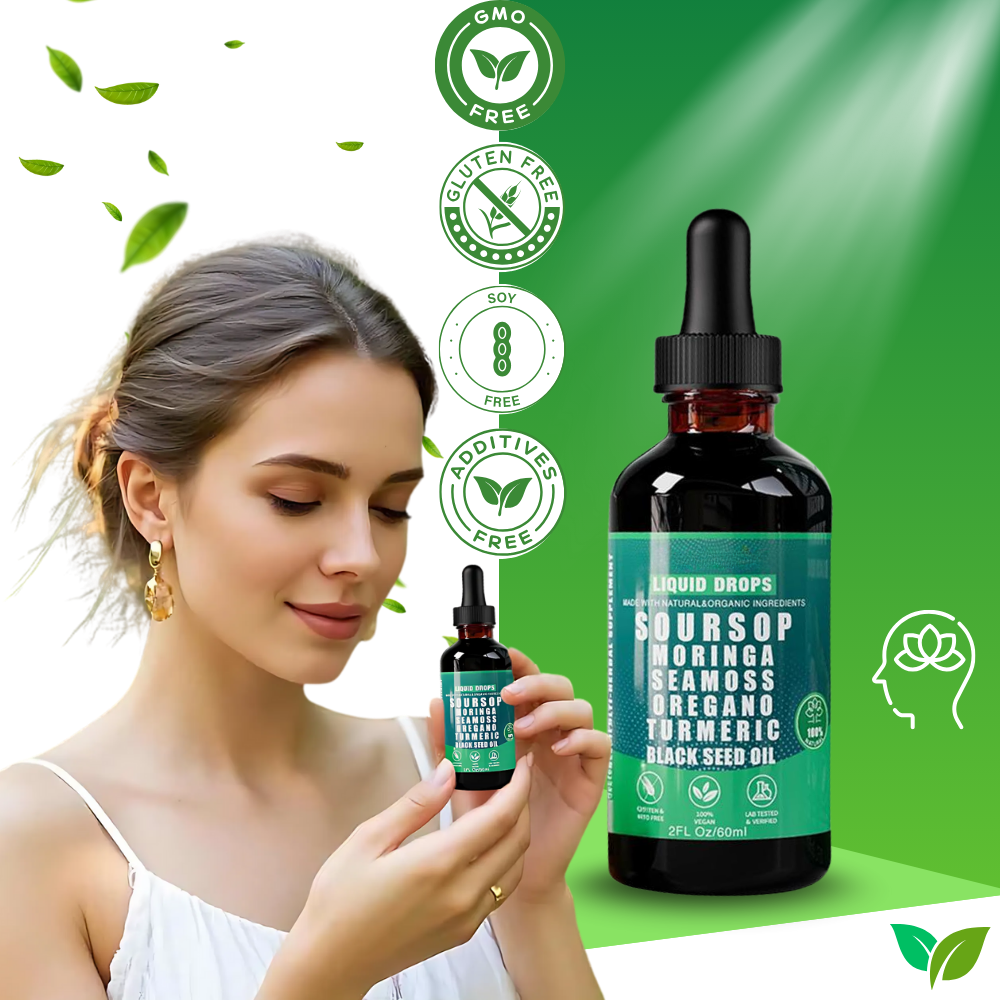 Gouttes extrait de Corossol et plantes naturelles