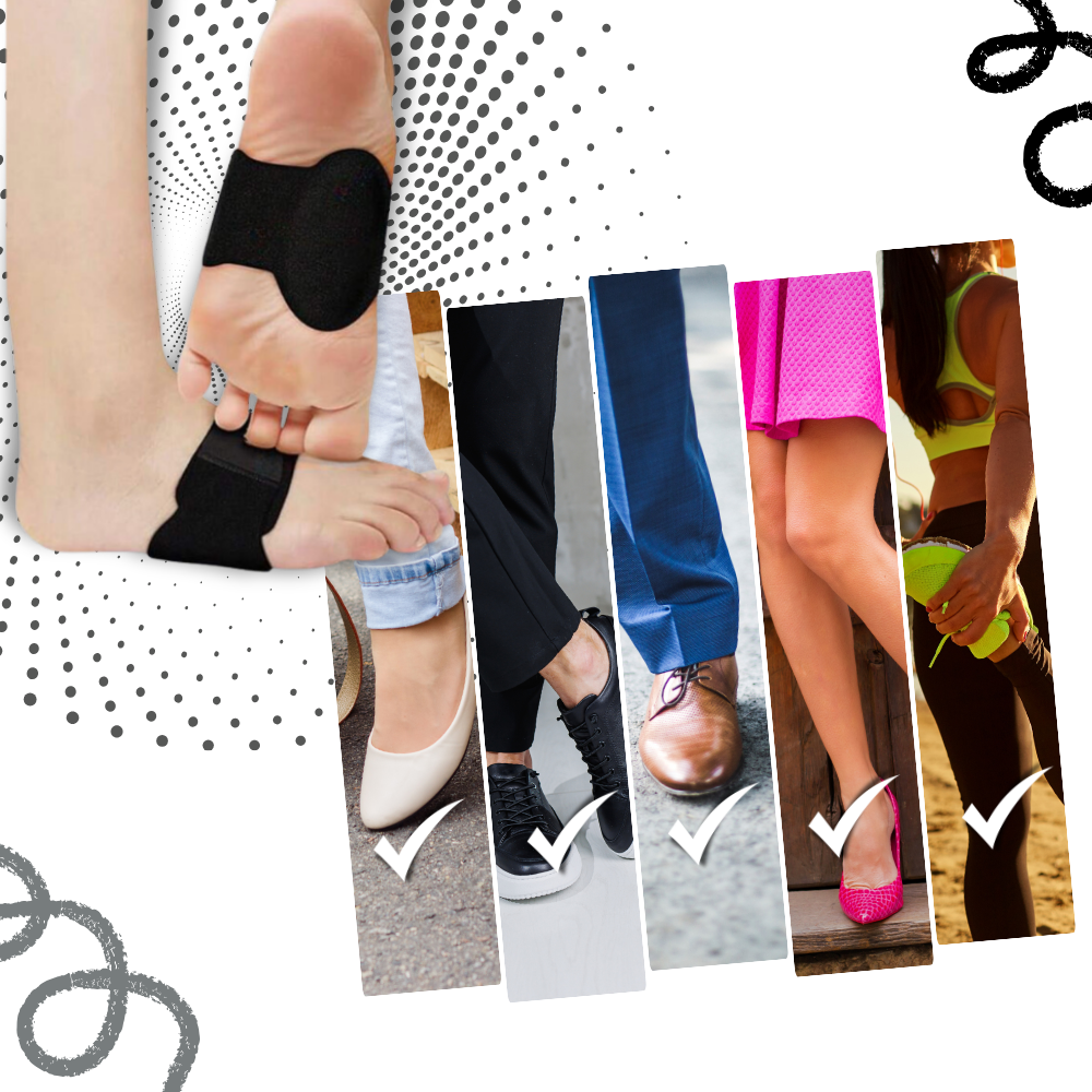 Support de voûte plantaire pour l'alignement des pieds