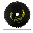 Scie circulaire pour coupe-bordures en acier à grande vitesse