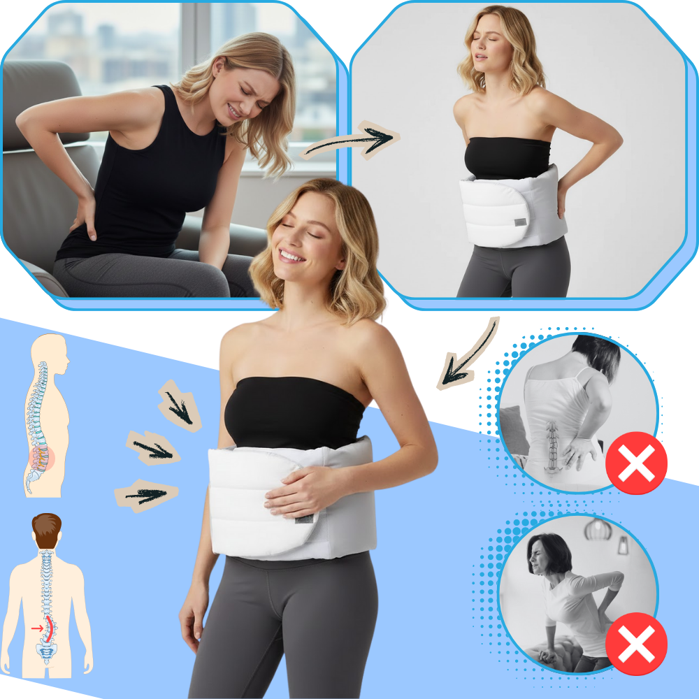 Ceinture de support dorsal en soie glacée