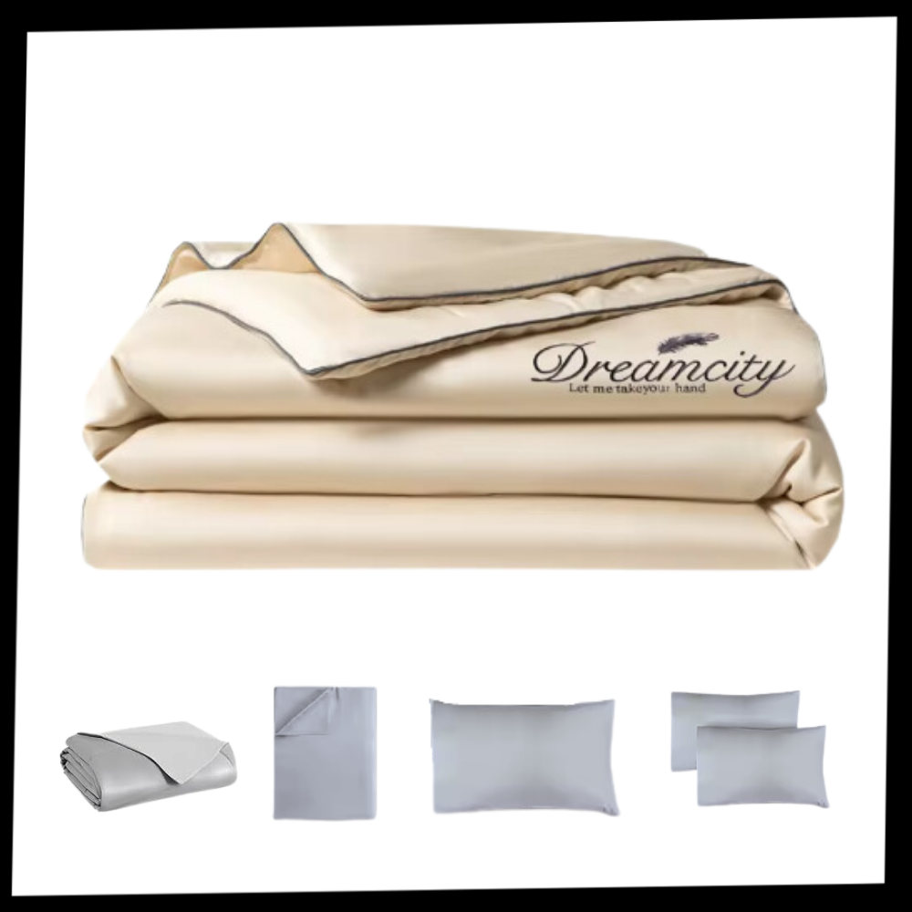Housse de couette en soie glacée douce