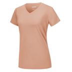 T-shirt rafraîchissant col en V pour femme