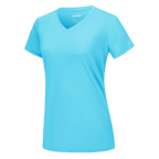 T-shirt rafraîchissant col en V pour femme