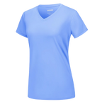 T-shirt rafraîchissant col en V pour femme