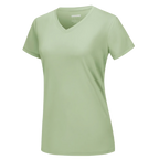 T-shirt rafraîchissant col en V pour femme