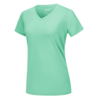 T-shirt rafraîchissant col en V pour femme