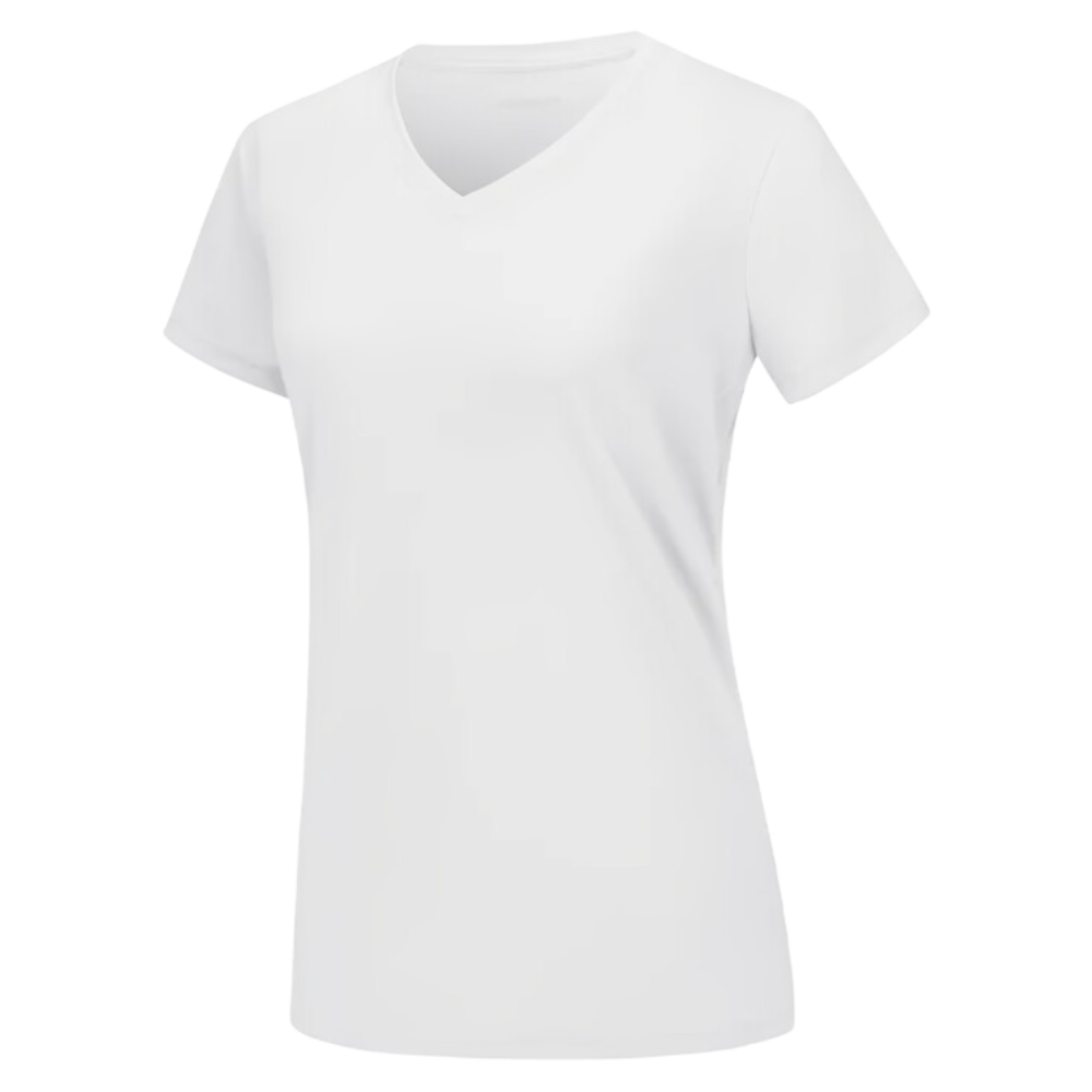 T-shirt rafraîchissant col en V pour femme