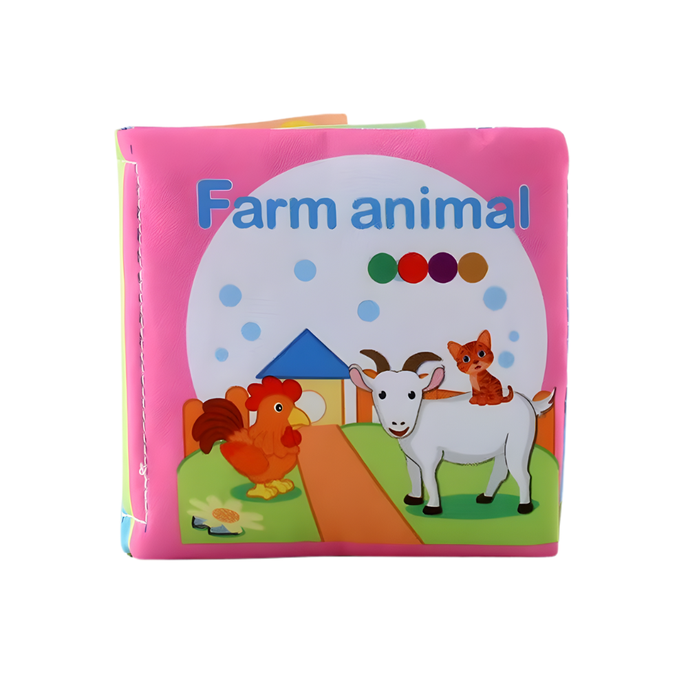 Livre interactif à velcro pour enfants sur le thème de la ferme