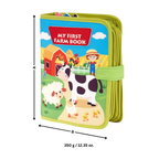 Livre interactif à velcro pour enfants sur le thème de la ferme