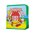 Livre interactif à velcro pour enfants sur le thème de la ferme