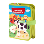 Livre interactif à velcro pour enfants sur le thème de la ferme