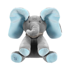 Peluche éléphant cache-cache interactif