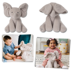 Peluche éléphant cache-cache interactif