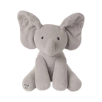 Peluche éléphant cache-cache interactif