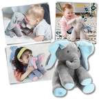 Peluche éléphant cache-cache interactif