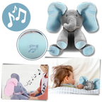 Peluche éléphant cache-cache interactif