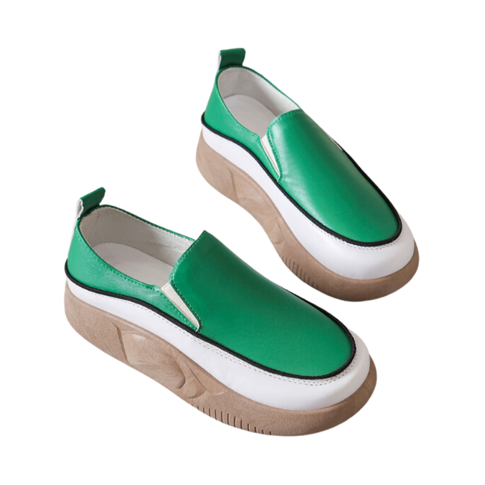 Mocassins souples à plateforme légère