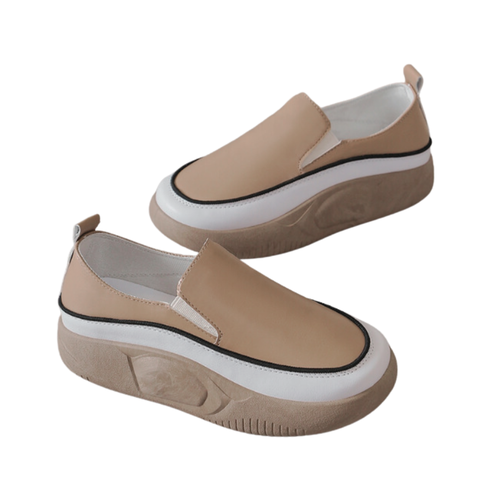 Mocassins souples à plateforme légère