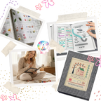Livre de points de broderie sur lin