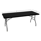 Nappe rectangulaire en cuir d'agneau