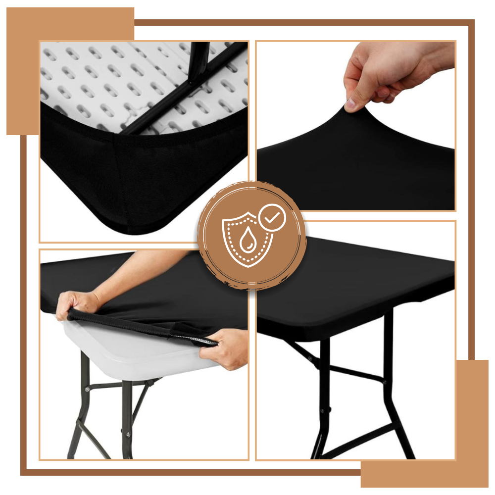 Nappe rectangulaire en cuir d'agneau