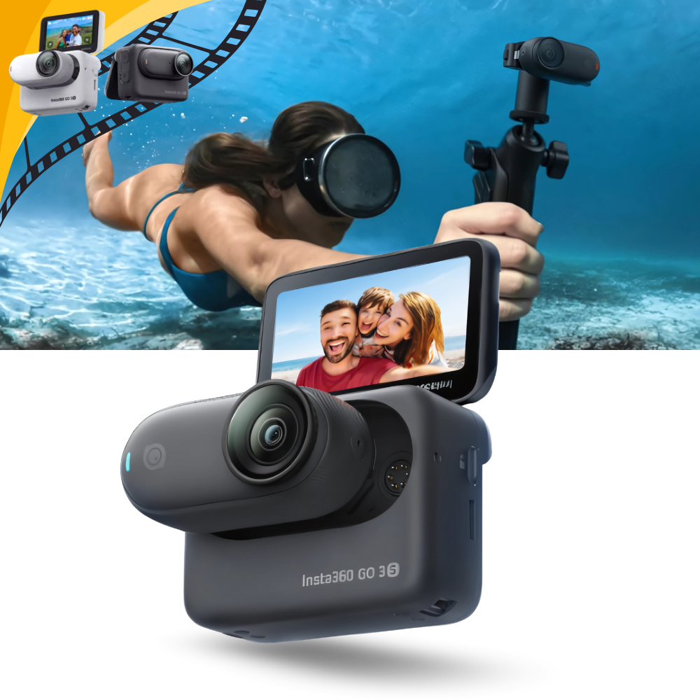 Caméra Insta 360 mains libres à montage magnétique