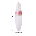 Biberons en silicone avec cuillère anti-débordement