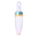 Biberons en silicone avec cuillère anti-débordement