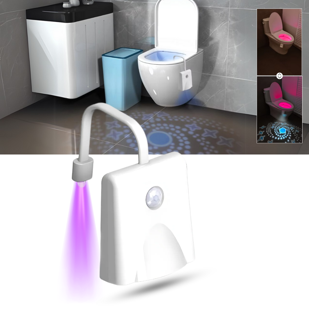 Lampe de toilette à détection de mouvement