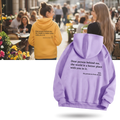 Sweat à capuche oversize pour femmes avec message motivant