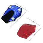 Support levier de béquille et plaque d'extension en alliage pour moto