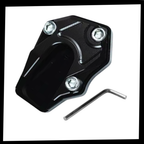 Support levier de béquille et plaque d'extension en alliage pour moto