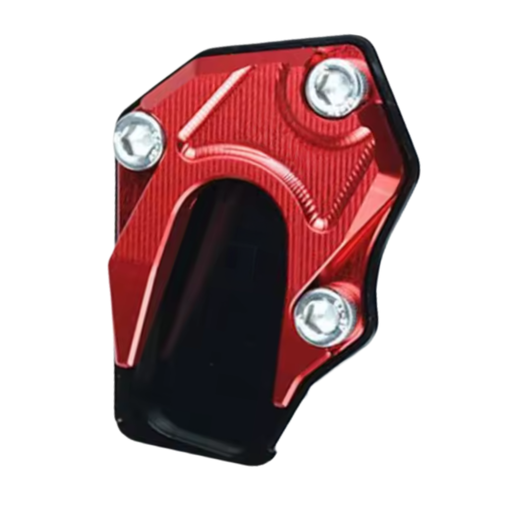 Support levier de béquille et plaque d'extension en alliage pour moto