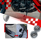 Support levier de béquille et plaque d'extension en alliage pour moto