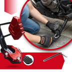 Support levier de béquille et plaque d'extension en alliage pour moto