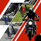 Support levier de béquille et plaque d'extension en alliage pour moto