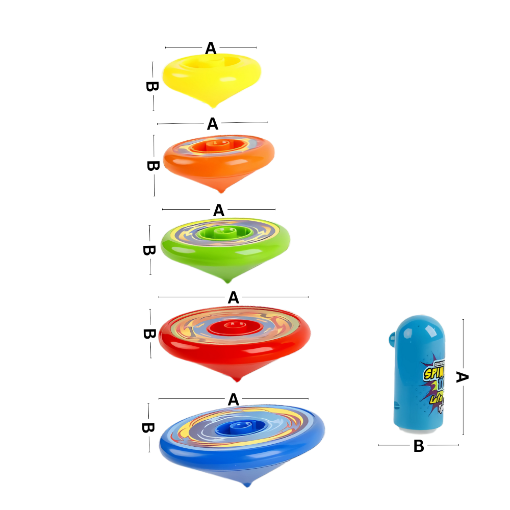 Jeu de toupie à plusieurs couches