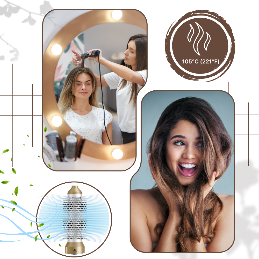 Brosse sèche-cheveux multifonction