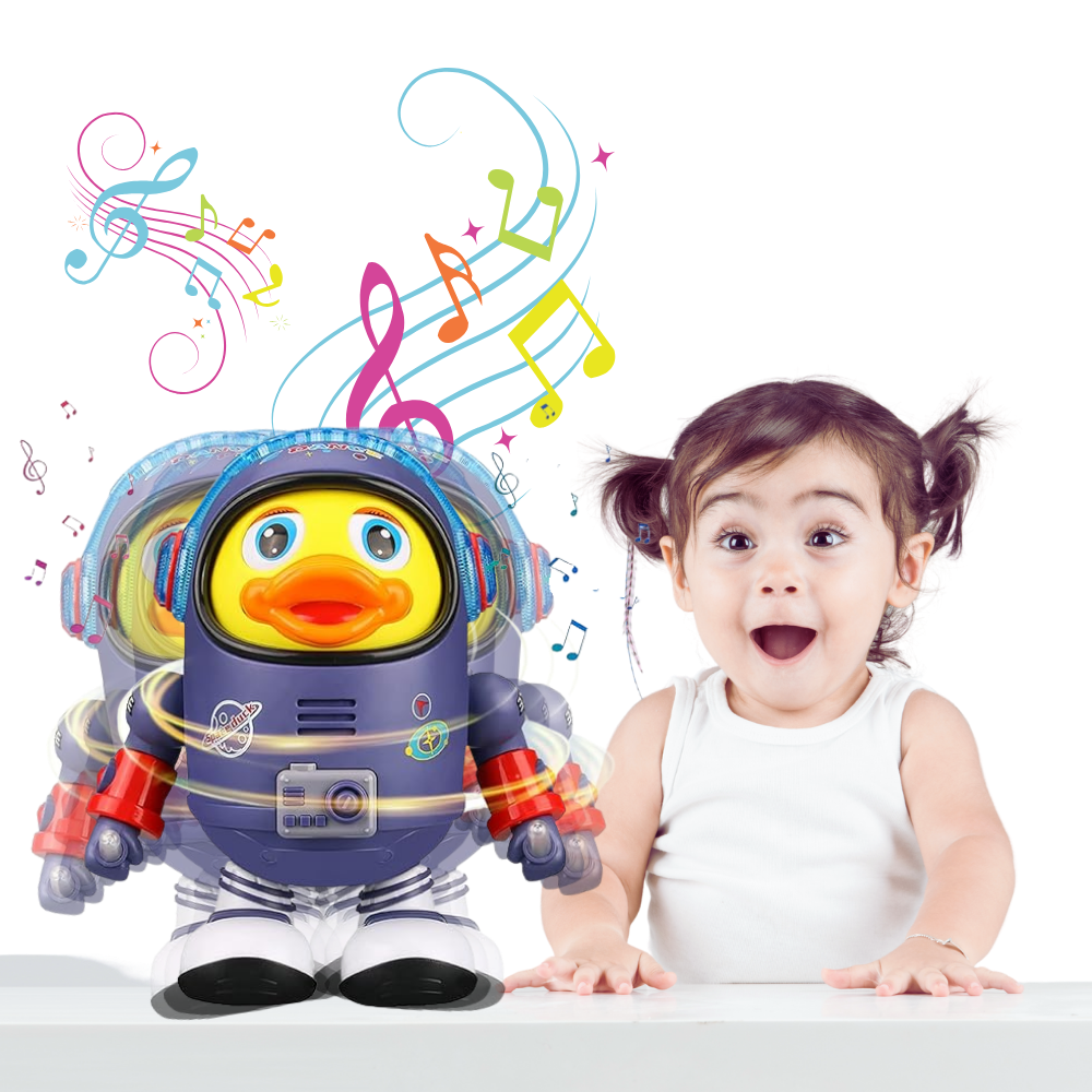 Jouet interactif musical en forme de canard