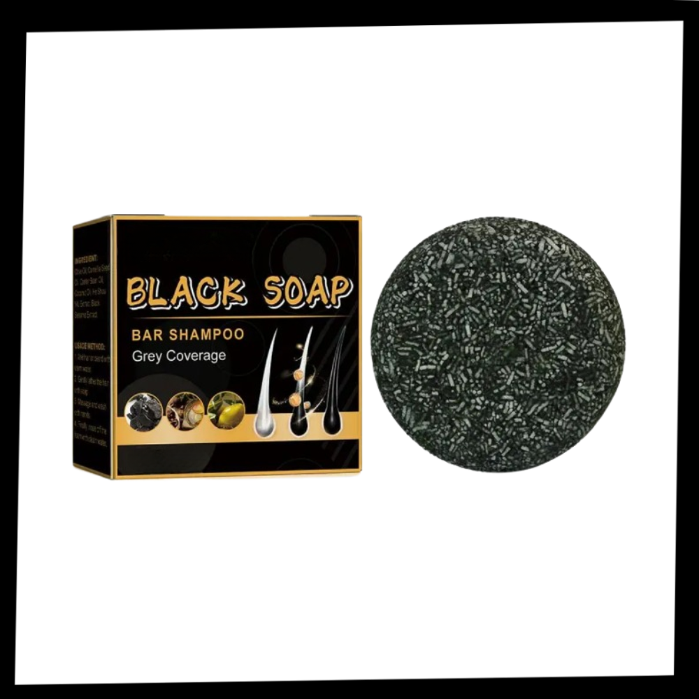Shampoing solide naturel pour cheveux blancs