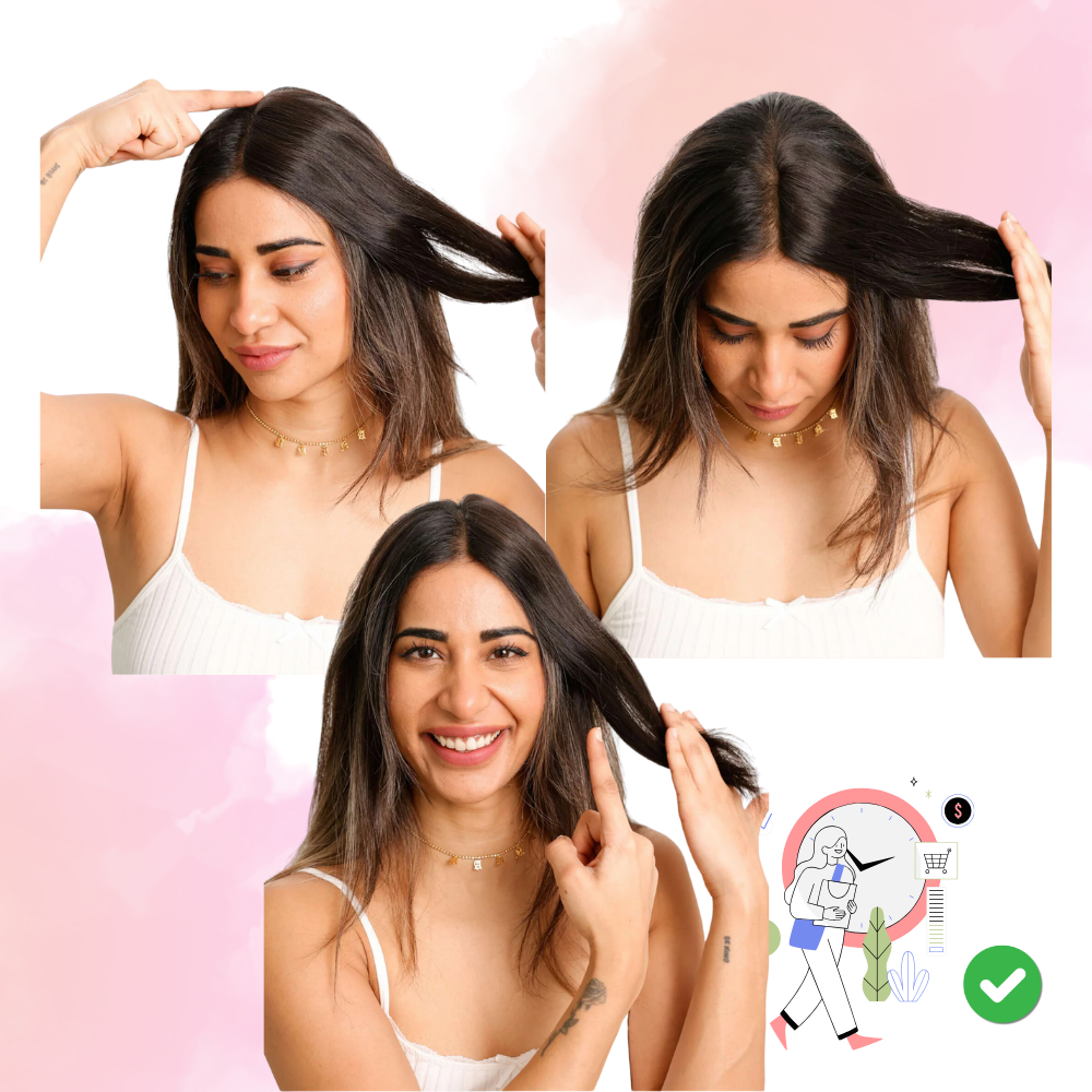Extension de cheveux naturelle à clips